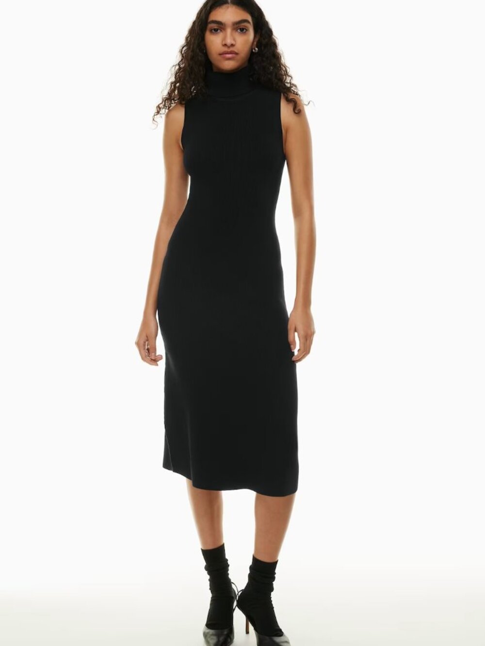 Aritzia Wilfred Mimi Turtleneck Sleeveless Sweater Dress Women's M